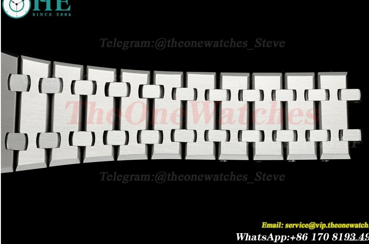 TKF Royal A4302 41mm Clone Super SS Black Dial 15500 Oak SS 0322